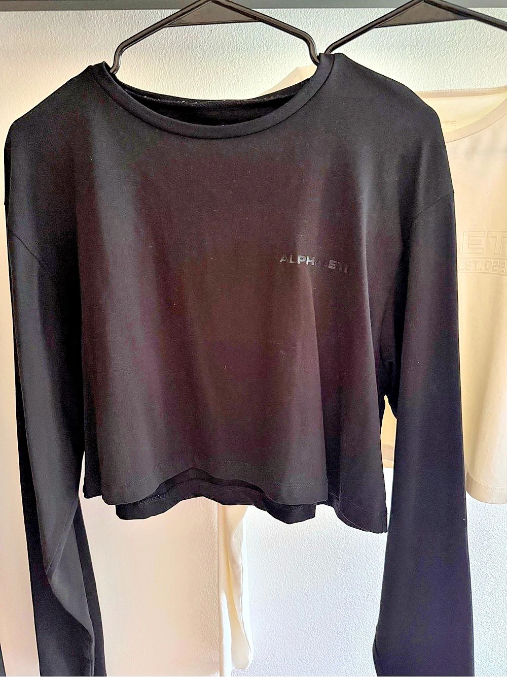 2!!! ALPHALETE Lifestyle Fit Long Sleeve Crop Tops Both Size Medium